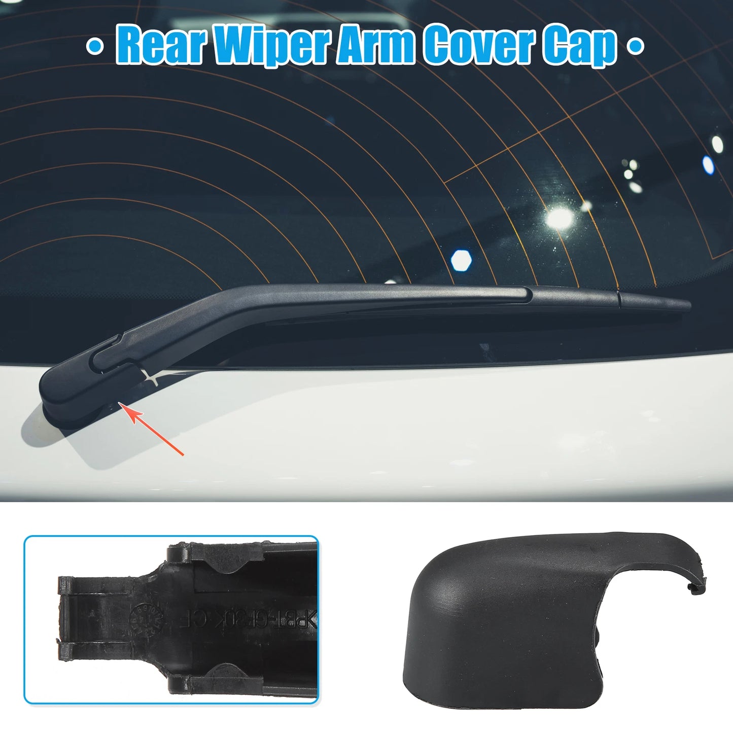 Rear Windshield Wiper Arm Nut Cover for Toyota Yaris (2000-2005)