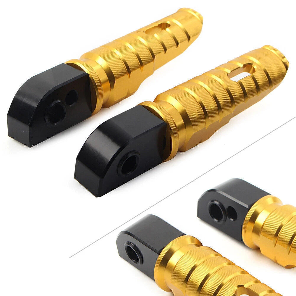 Gold Aluminum Rear Footrests for Street Scrambler 900 T100 T120 (2016-2023)