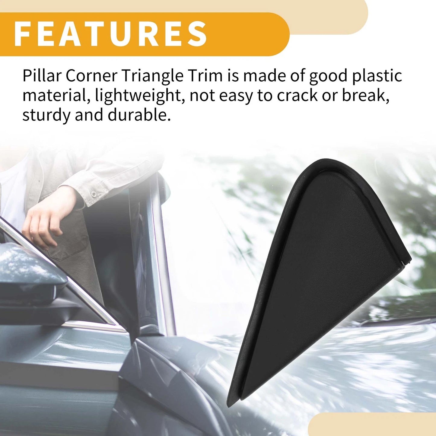 Front Right Side Pillar Triangle Trim for Toyota Land Cruiser (2008-2011)