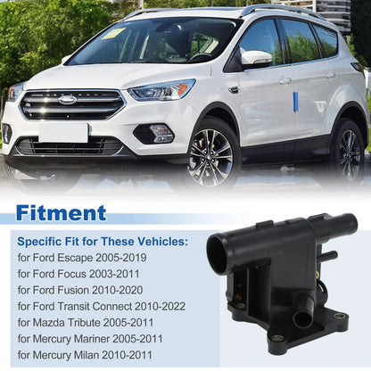 Engine Coolant Thermostat Housing Assembly for Ford Escape