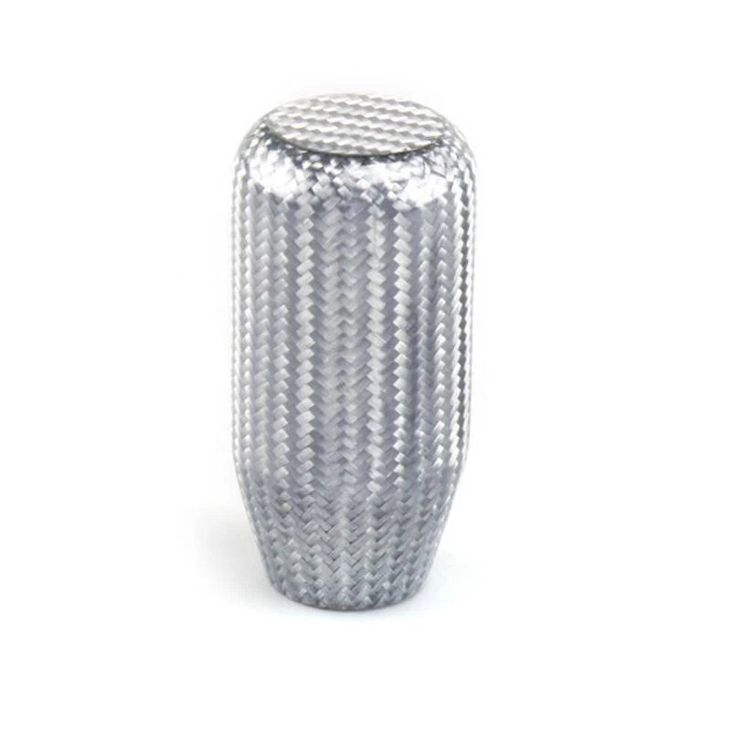 73mm Silver Carbon Fiber Gear Shift Knob for Car (M8, M10, M12)
