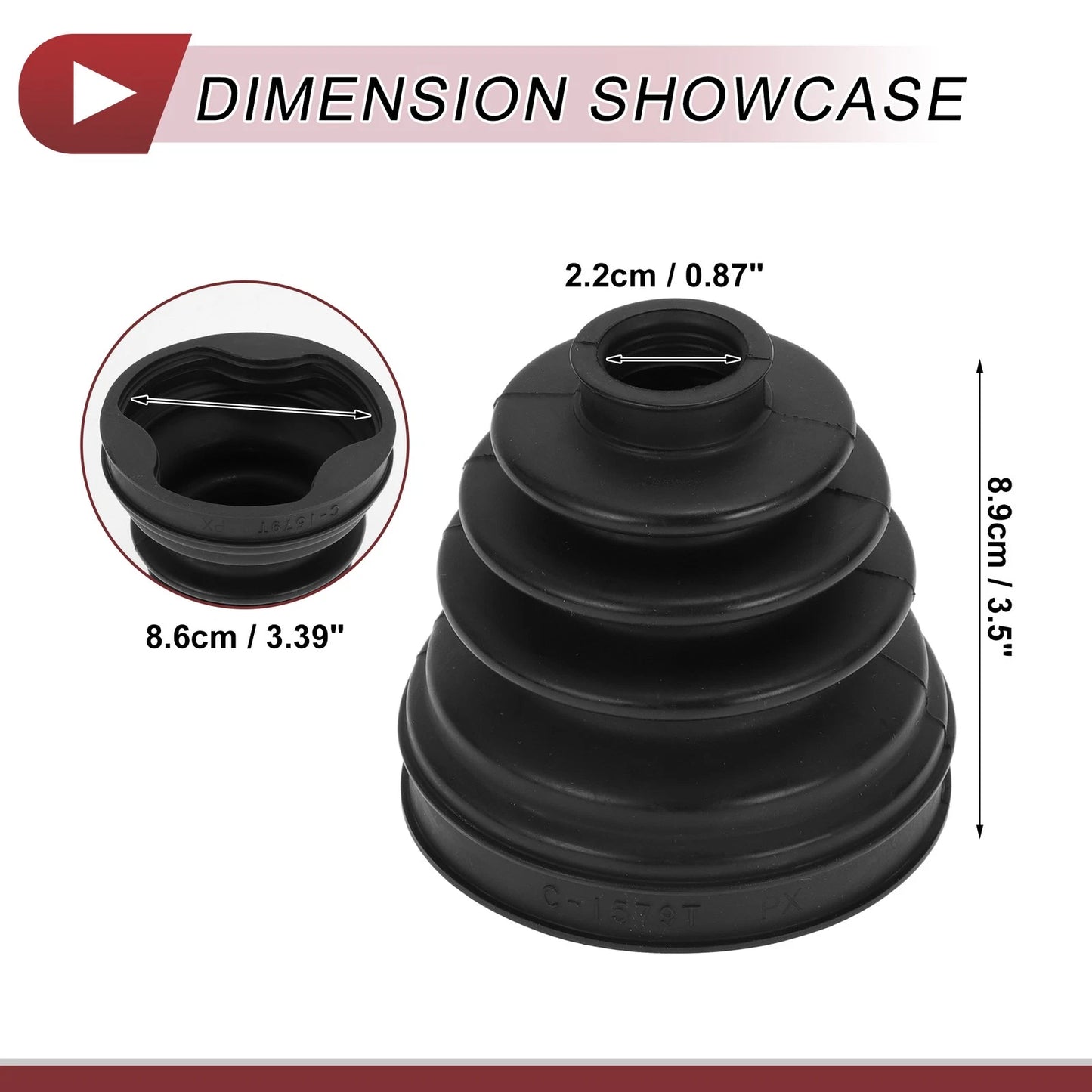 Inner CV Joint Boot Kit for BMW X1 2016-2023 (2 x Clamps)