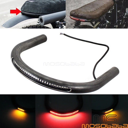 Custom Motorcycle Seat Frame Hoop w/ LED Lamp for BMW R Series (1970-1996)