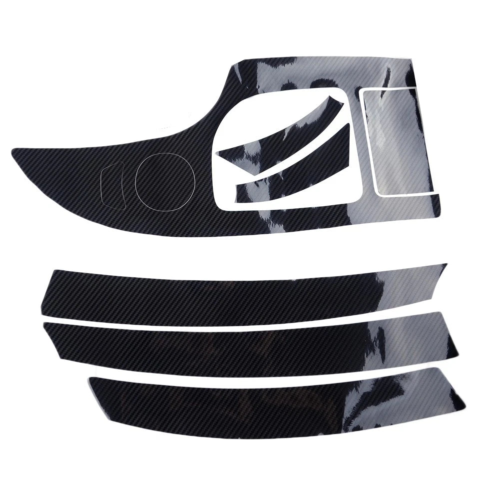 5D Glossy Carbon Fiber Wrap Trim Decal for BMW 5-Series E60 (2003-2010)