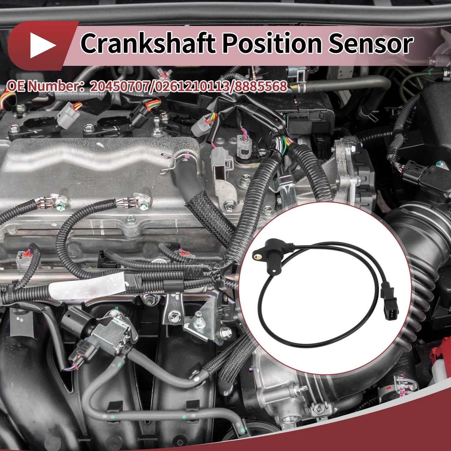 Crankshaft Position Sensor for Volvo EC210B EC240B EC290B (2000-2009)