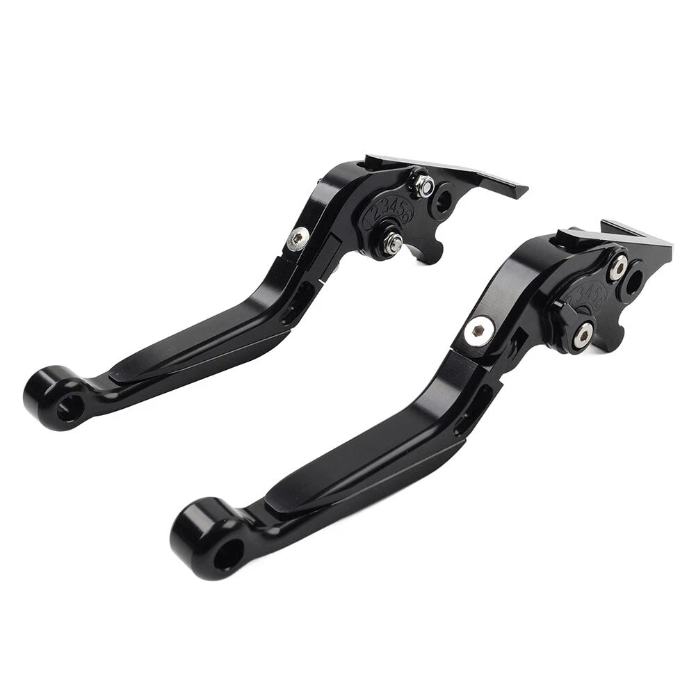 Black Extendable Brake Clutch Levers for Suzuki GSXR600 GSXR750 GSXR1000 (06-10)