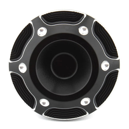 Black & Silver Frame Hole Cover Caps for Harley X350