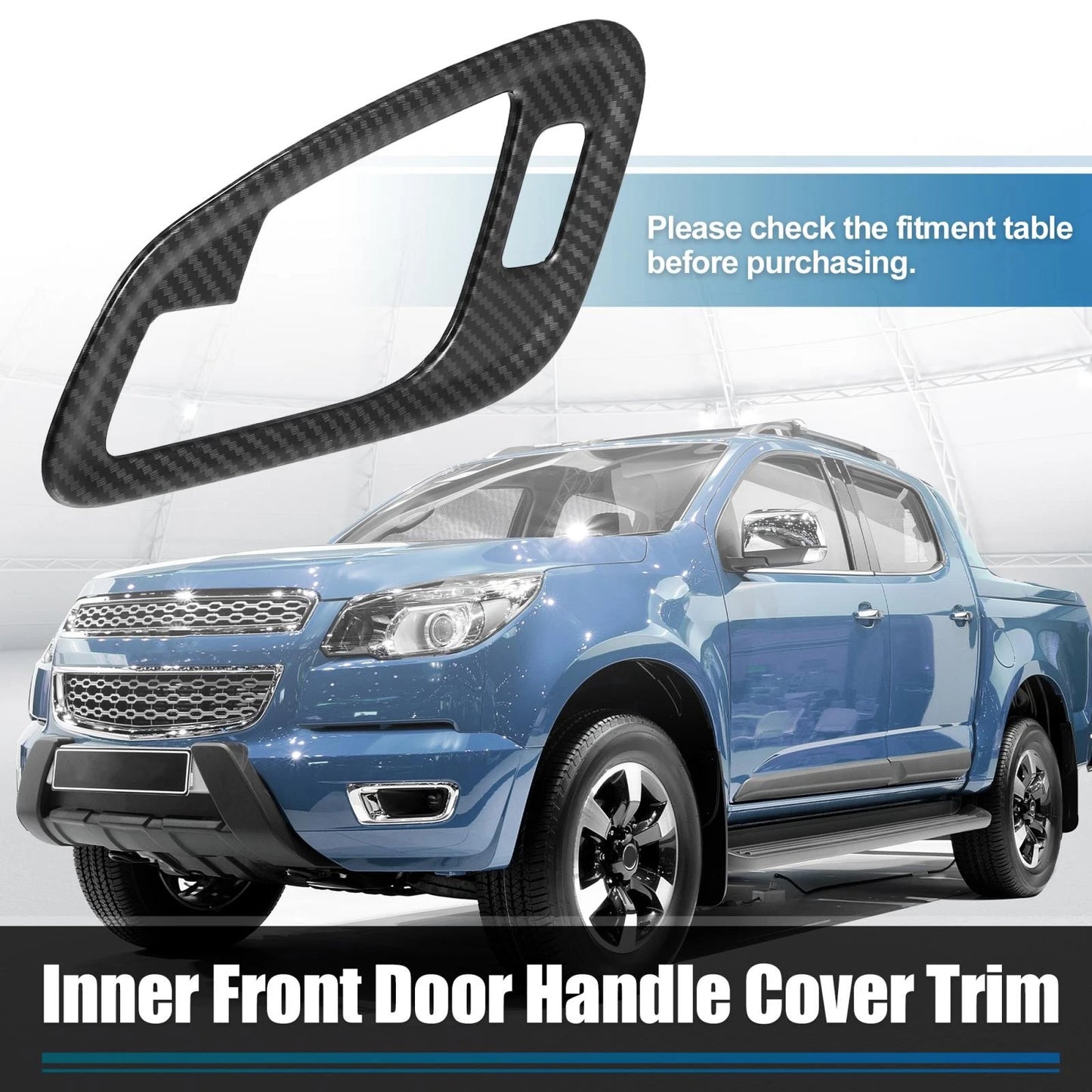 Black Front Door Handle Patch Cover for Chevrolet Colorado (2015-2022)