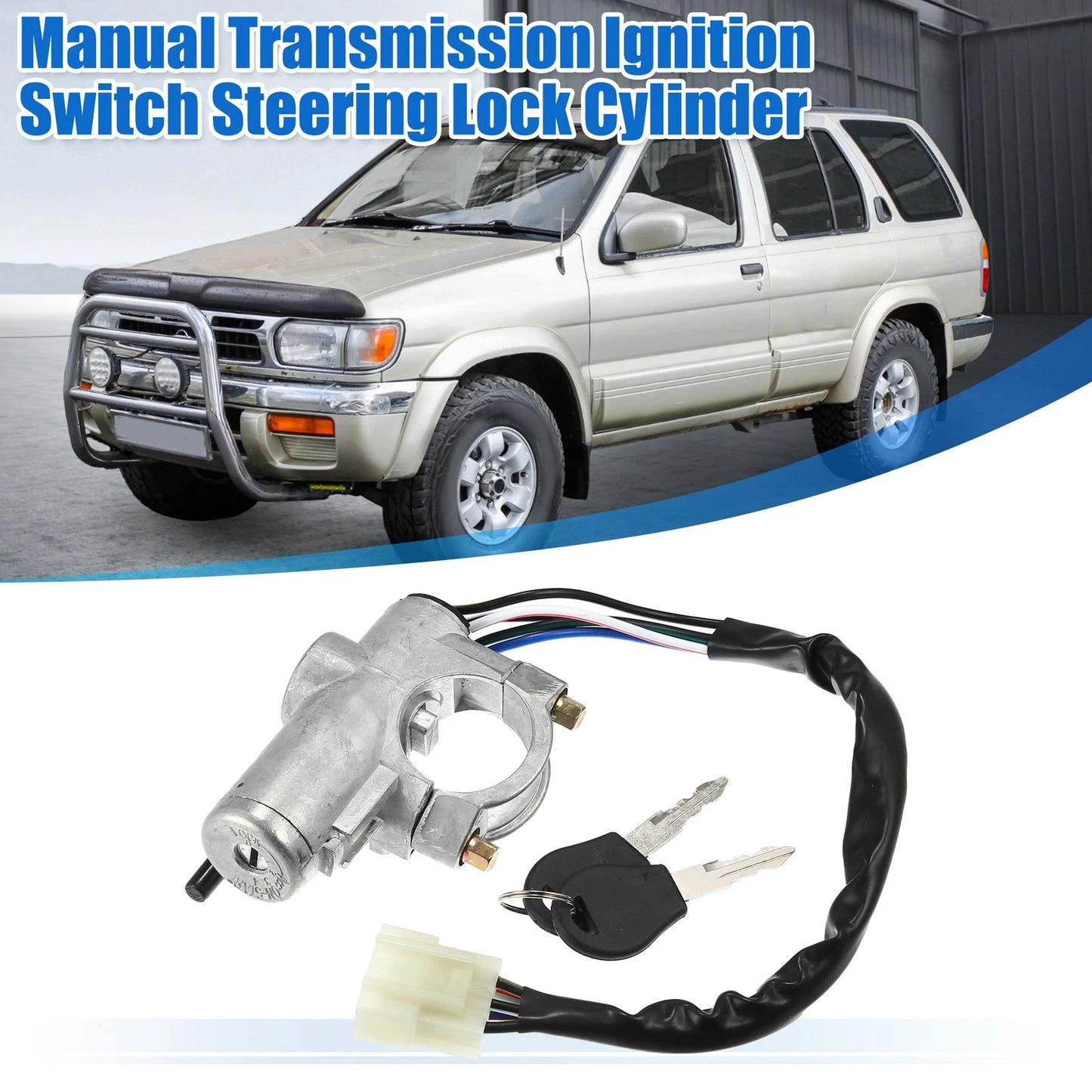 Ignition Switch Steering Lock Cylinder for Nissan D21 Pickup (1986-1997)