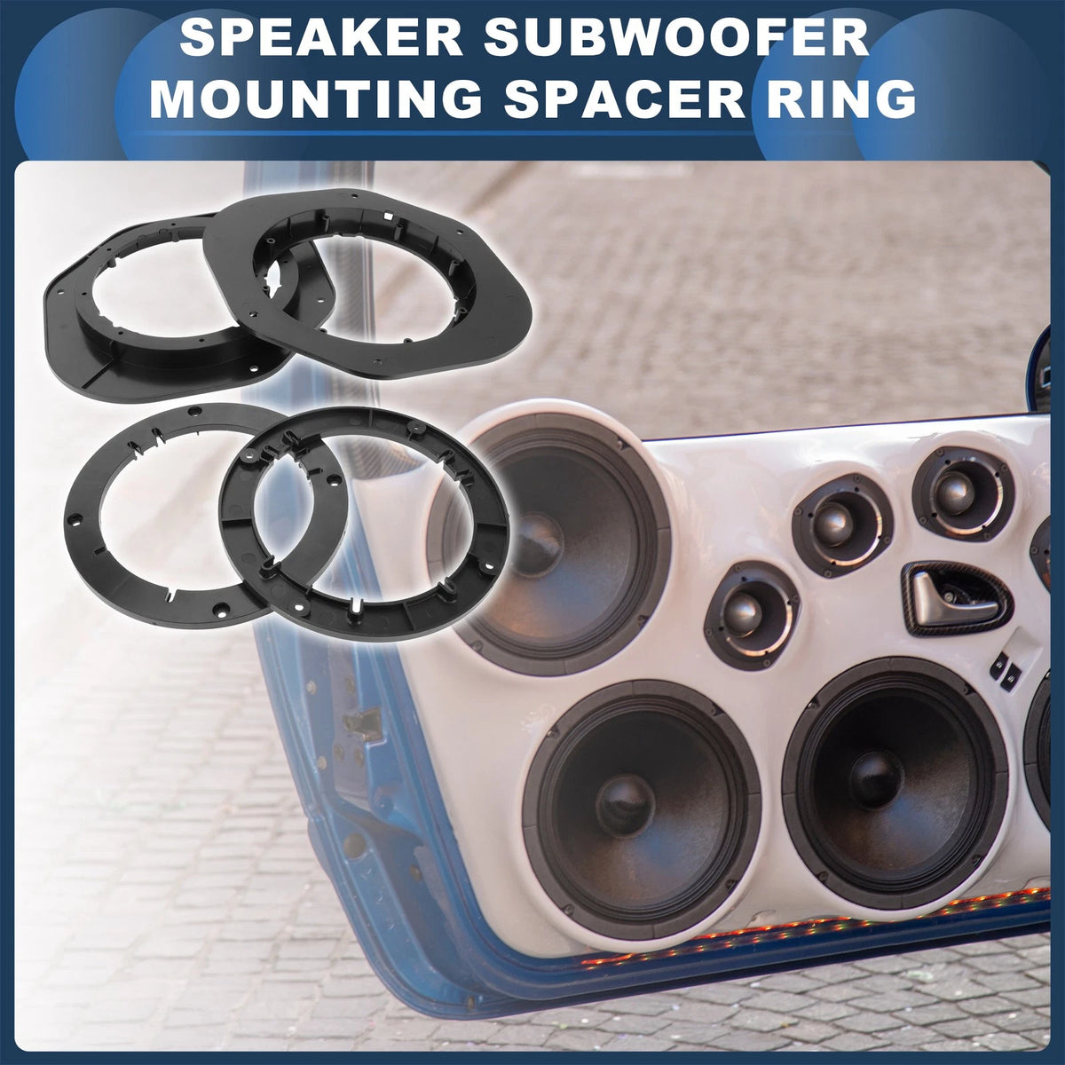 6x9" to 6.5" Speaker Spacer Rings for Toyota  - 4 Pcs