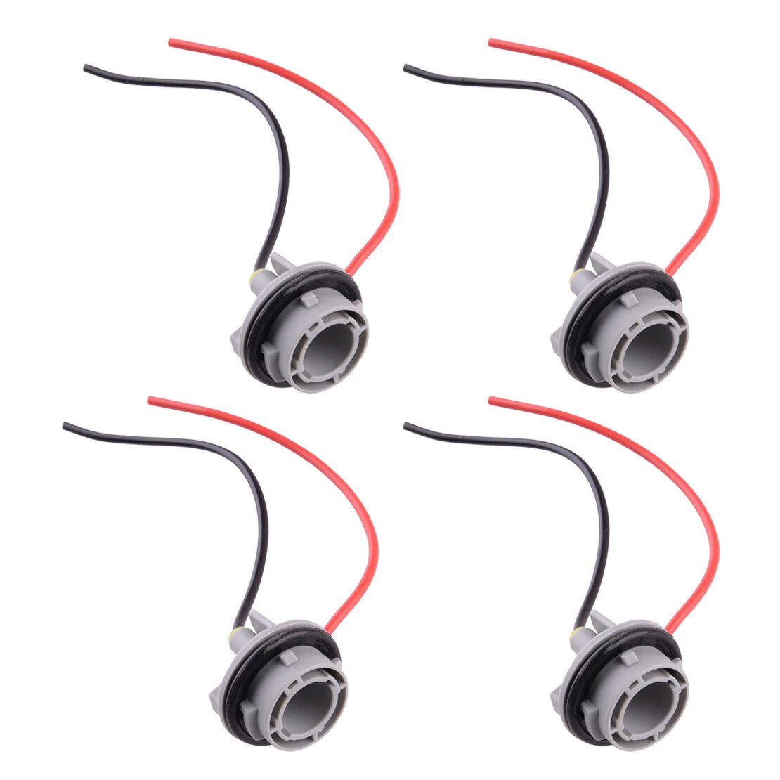 4 x 7506 BA15S Turn Signal Light Socket Wiring Harness Adapter for Car