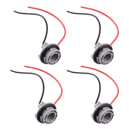 4 x 7506 BA15S Turn Signal Light Socket Wiring Harness Adapter for Car