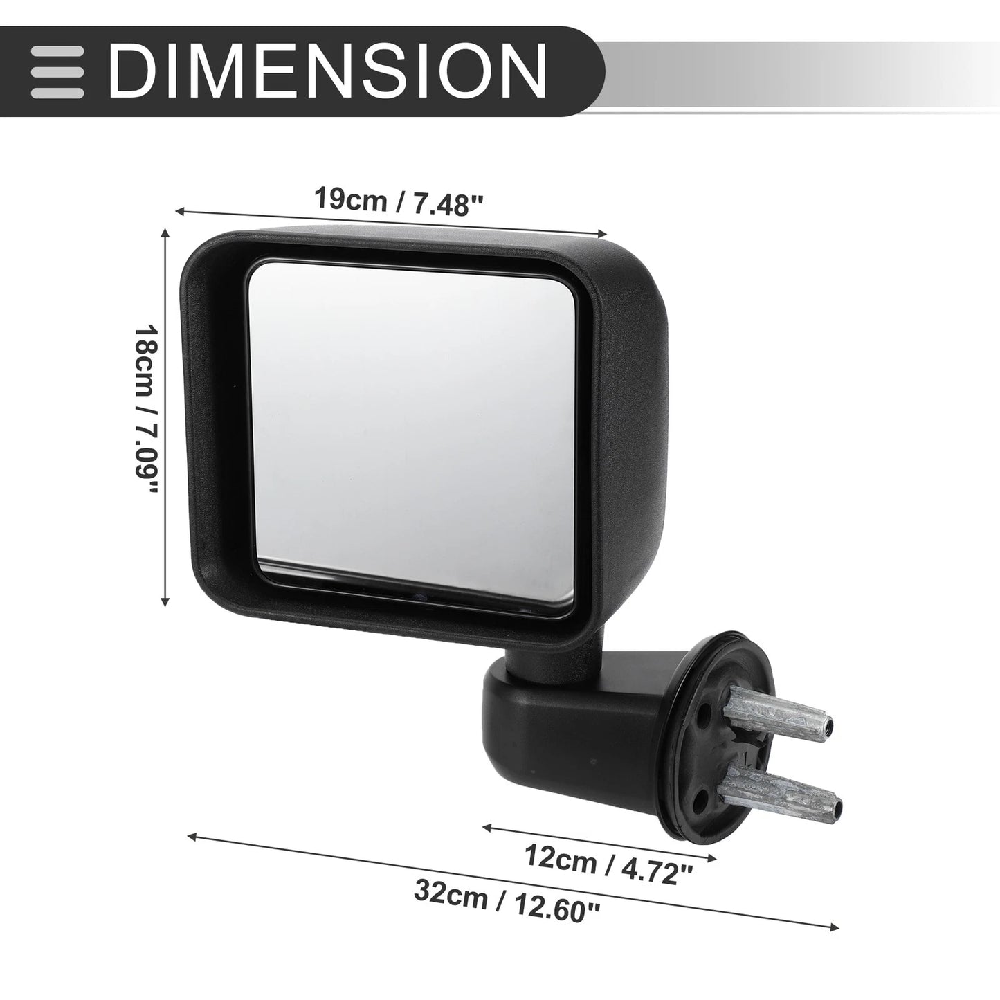 Tow Mirrors for Jeep Wrangler 2007-2017 (2 x)