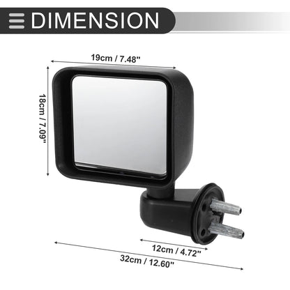 Tow Mirrors for Jeep Wrangler 2007-2017 (2 x)