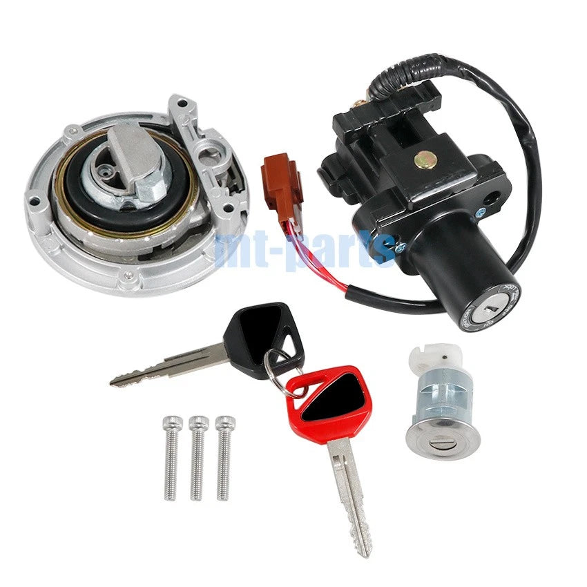 Ignition Key Switch Fuel Cap Seat Lock Set for Honda CB650RA (2011-2013)
