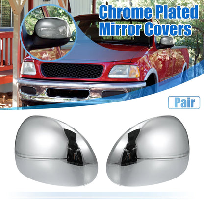 Chrome Plated Power Full Mirror Cover Caps for Lincoln Navigator (1998-1999)