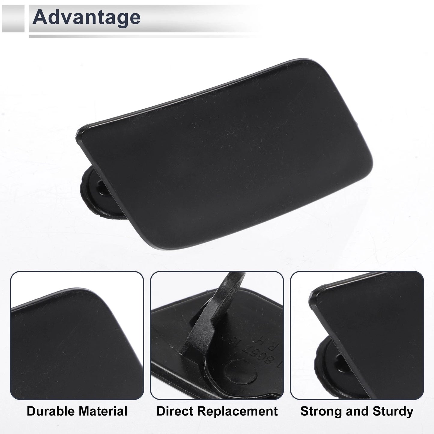 Front Right Side Bumper Headlight Washer Nozzle Cover for BMW 335i Unpainted
