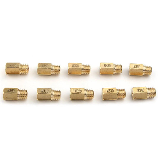 10x Hex Style Main Jets for Mikuni VM TM TMX Carburetor (300-390)