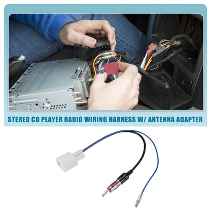 Stereo CD Player Radio Wiring Harness & Antenna Adapter for Toyota (2010-2019)