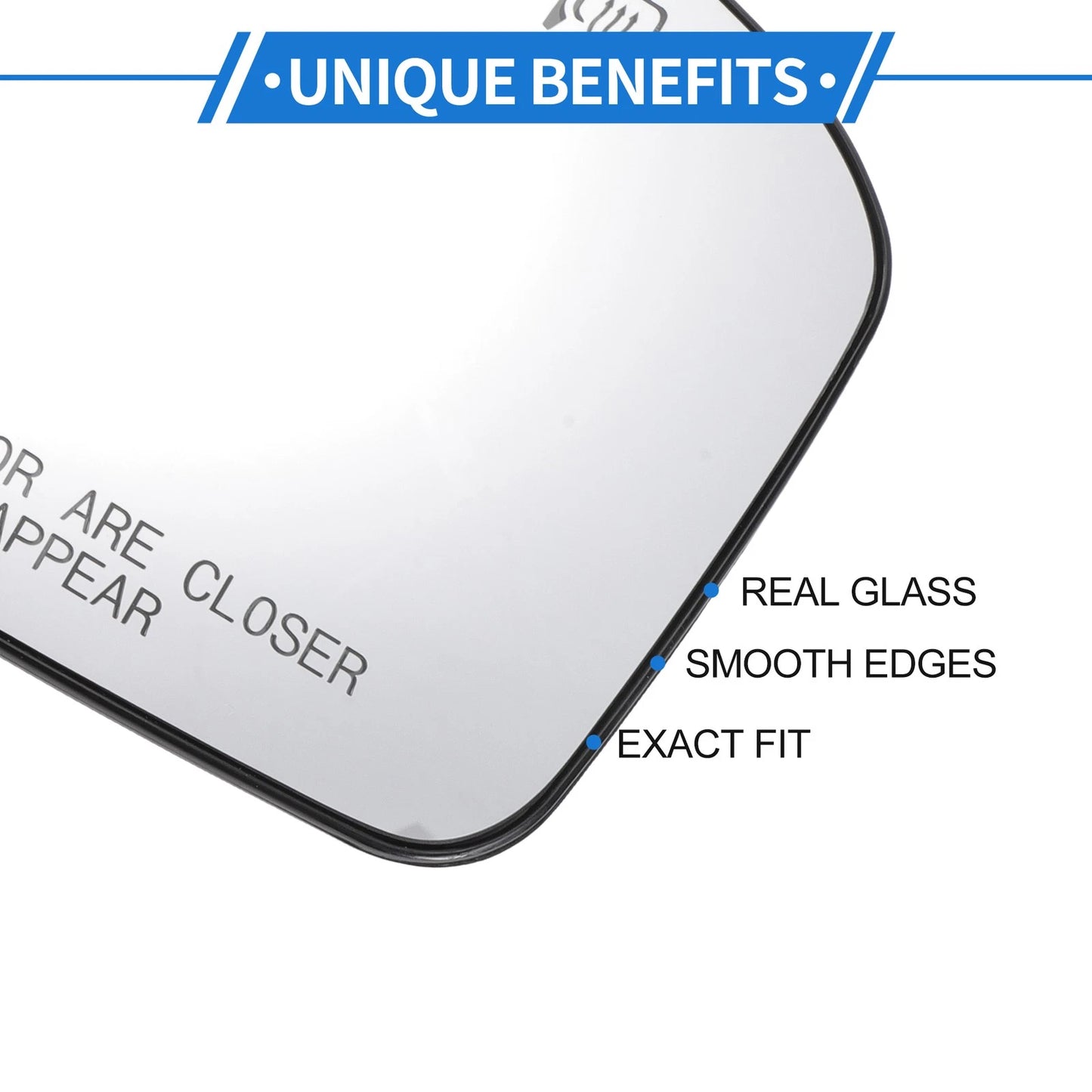 Heated Right Passenger Side Mirror Glass for Ford Fusion (2006-2010)