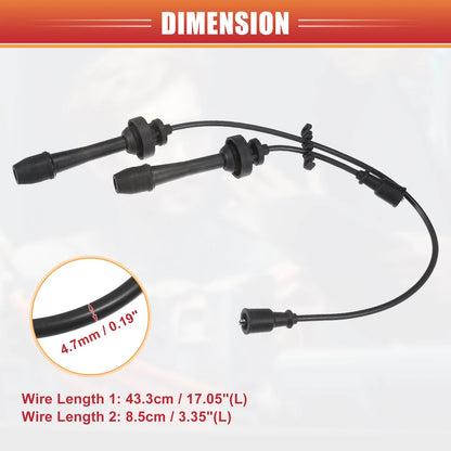 Spark Plug Wire Ignition Coil Cables for Mazda L4 2.0L (2001-2003)