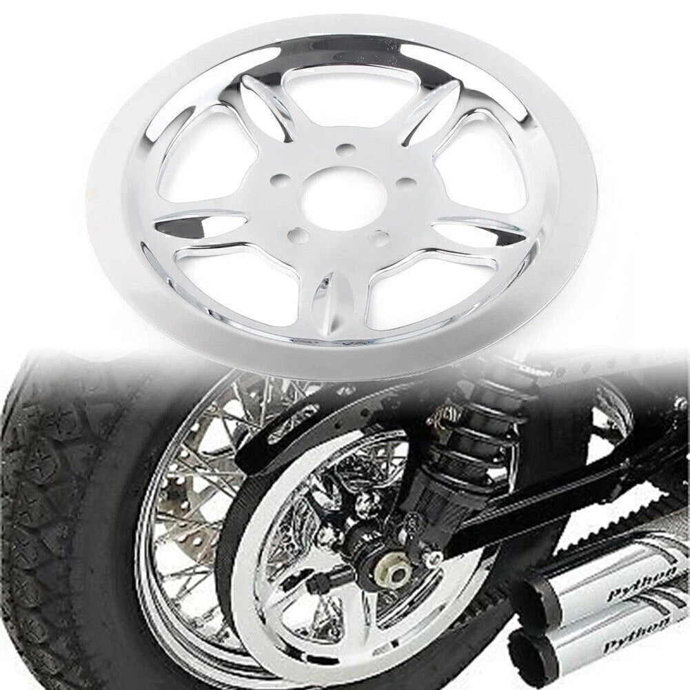Chrome Rear Pulley Cover for Harley Sportster XL883 XL1200 (2004-2023)