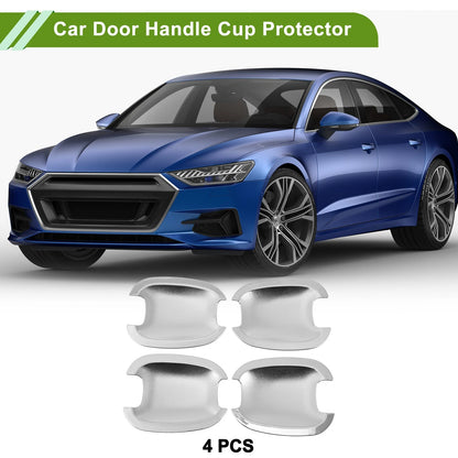Door Handle Cup Protector for Chevy Malibu Cruze Chrome Silver Tone 4 Pcs