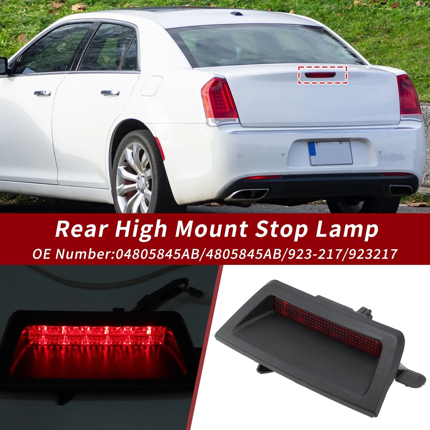High Mounted LED Third Brake Light Lamp for Chrysler 300 (2005-2007)