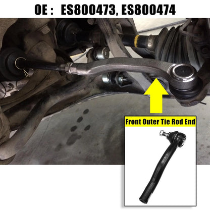 2 x Front Outer Tie Rod End Links Kit for Lincoln Ford (2000-2006)