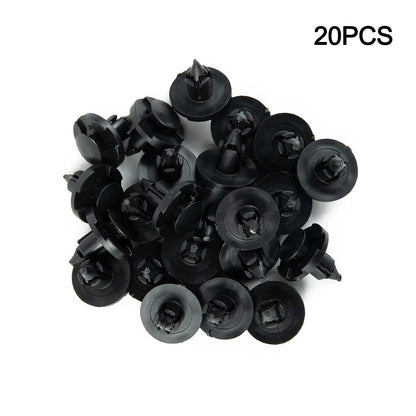 20PCS 8mm Hole Dia Rivet Fastener Mud Flaps Bumper Fender Push Clips for Nissan