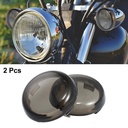 2 x Turn Signal Light Lens Covers Front Rear for Harley Dyna Street Glide (2009–2017)