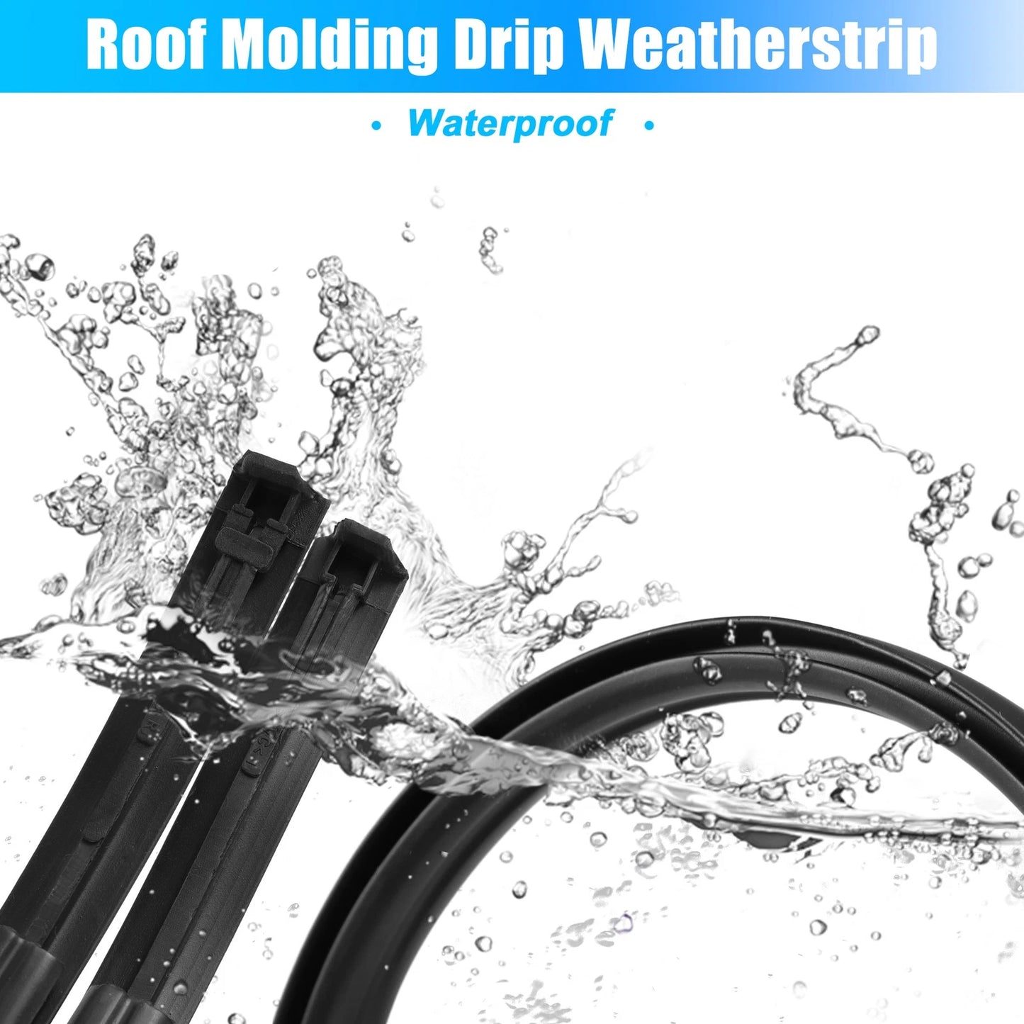 2 x Roof Drip Weatherstrip for Toyota Yaris Sedan (2007-2011)