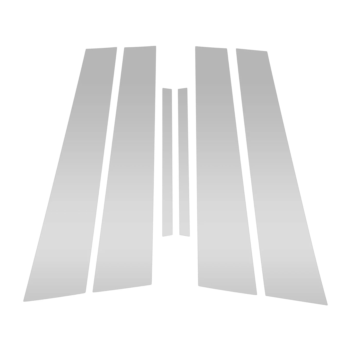 6 x Pillar Window Trim for Dodge Charger (2011-2021) Silver Tone