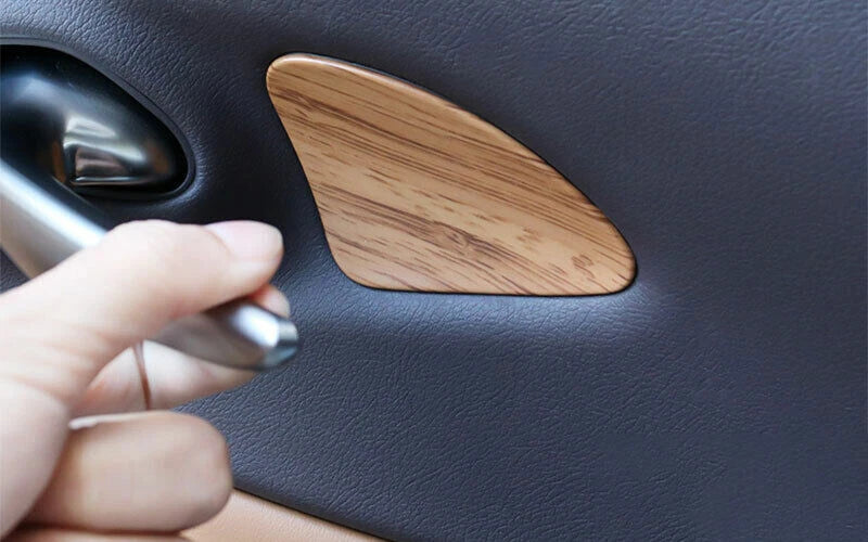 Dark Wood Grain Inner Door Bowl Cover Trim for Lexus ES (2019–2023)