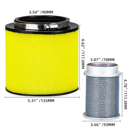 AIR Filter & AIR CLEANER BODY for HONDA SXS500 2015-2023