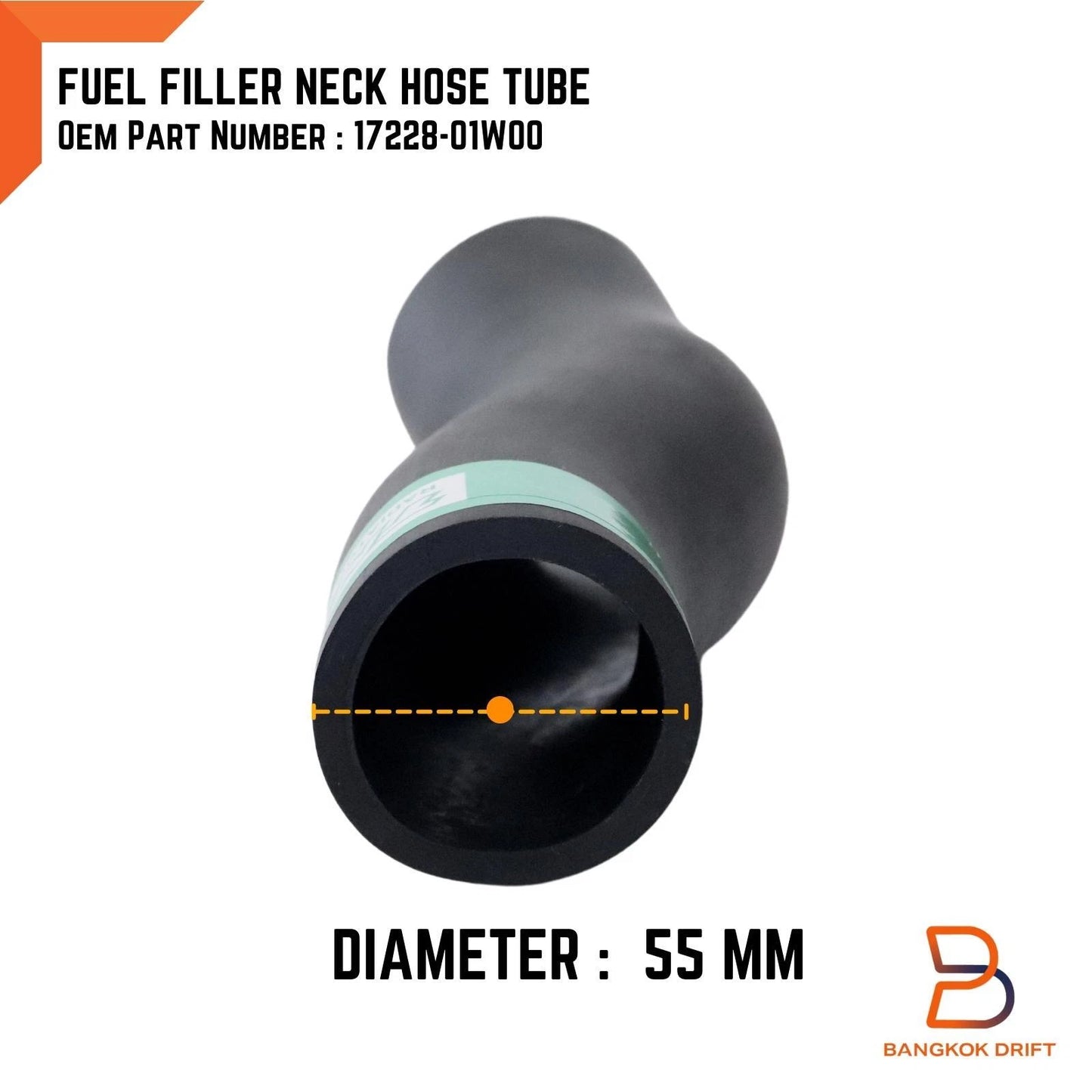 Fuel Tank Filler Hose Tube for Nissan Datsun 720 Pickup (1980-1986)