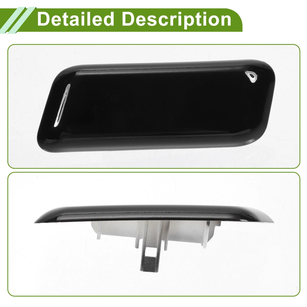 Front Left Washer Nozzle Cover for Toyota Land Cruiser (2016-2021) Black