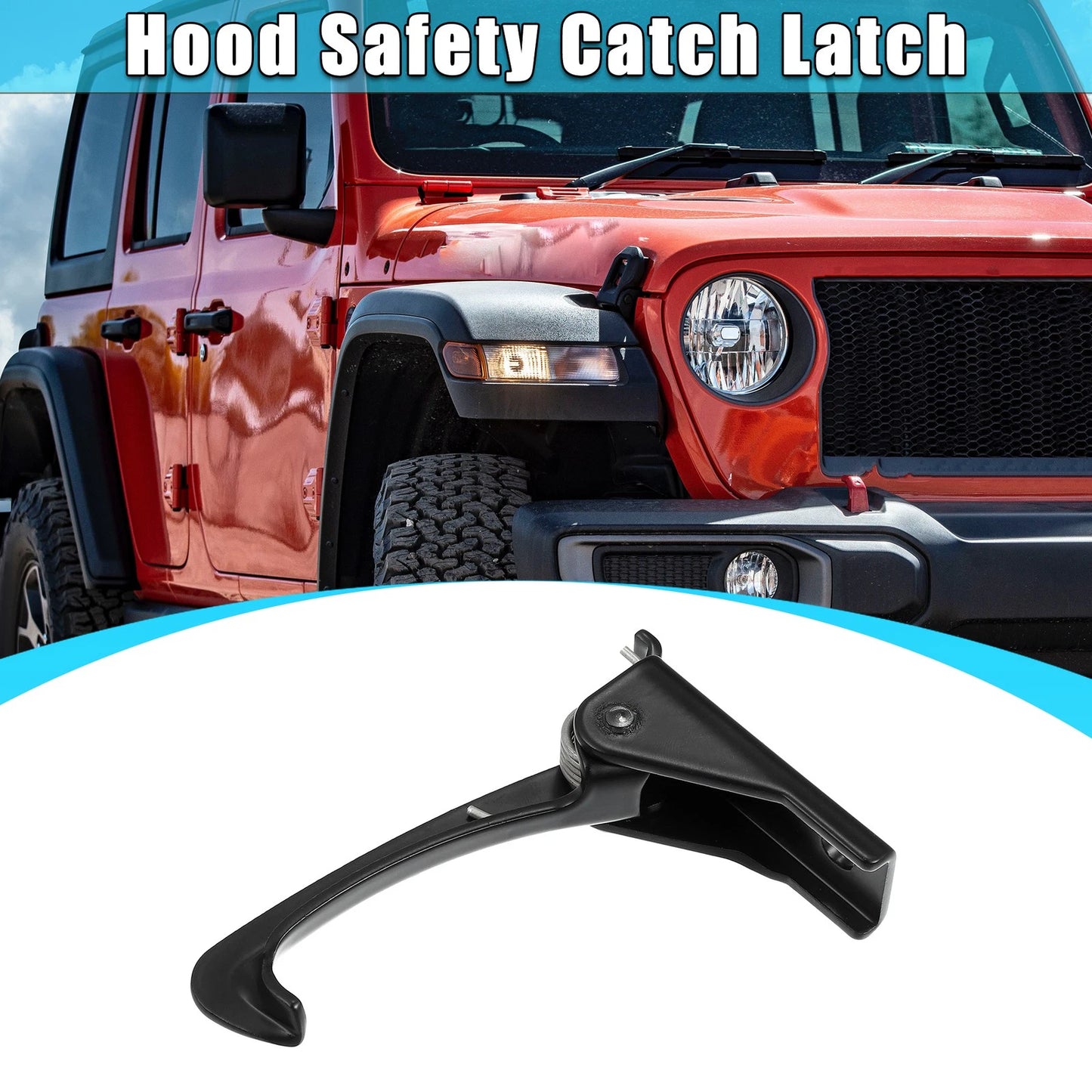 Hood Safety Catch Latch Lock for Jeep Wrangler (2007-2017)
