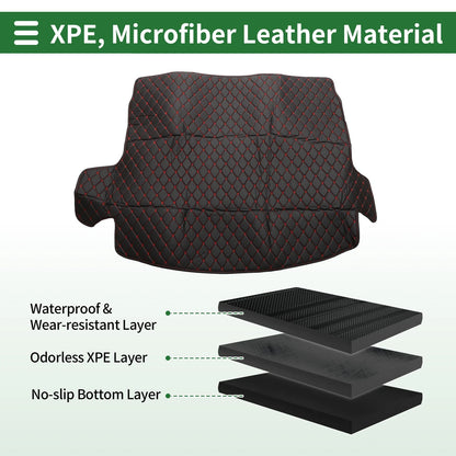 Flat Face Cargo Liner Trunk Mat for Honda CR-V Hybrid (2017-2021) Black XPE