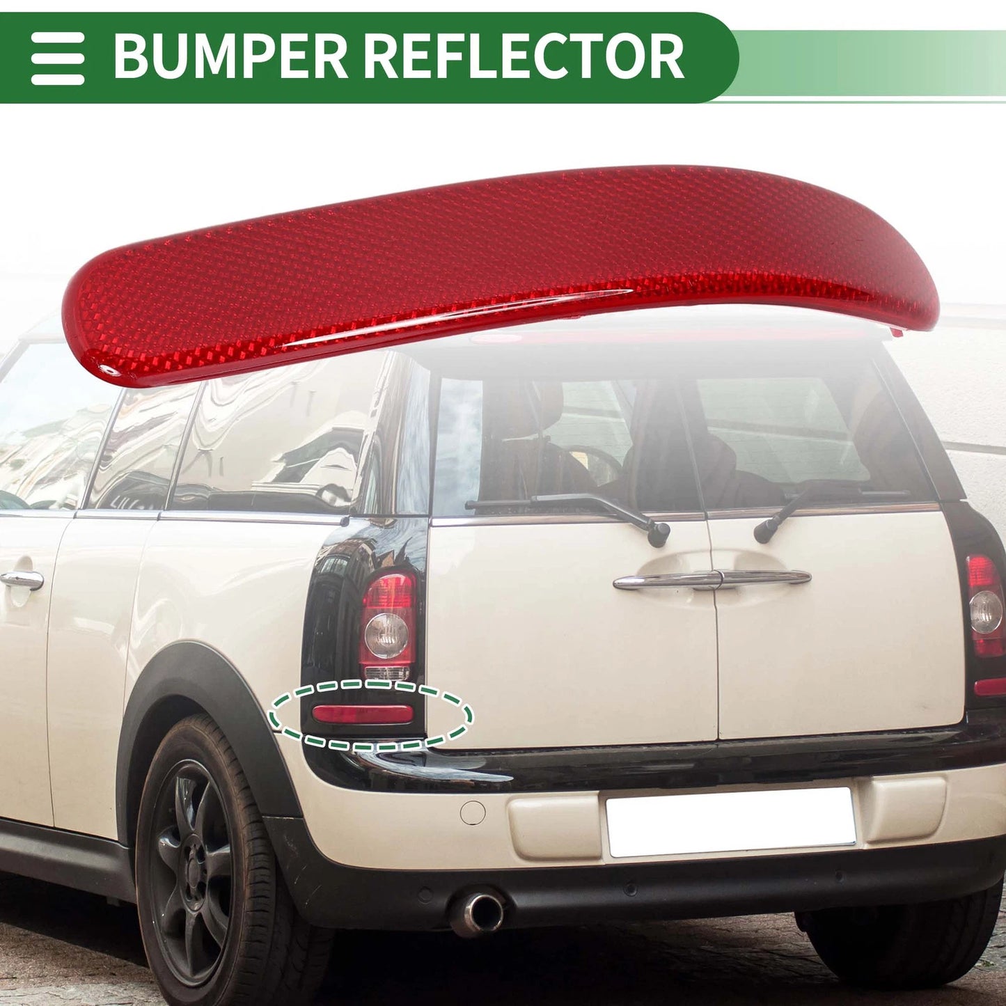 Bumper Reflector for BMW Mini Cooper Clubman R55 (2008-2014) Left
