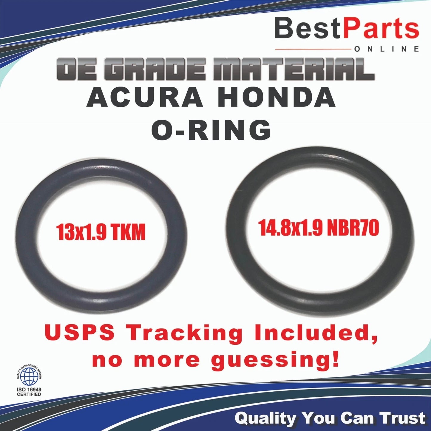 2 x Power Steering Pump Inlet & Outlet O-Ring Seals for Acura Honda