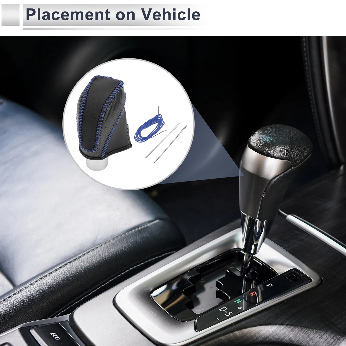 Black Carbon Fiber Gear Shift Knob Cover for Subaru Impreza (2017-2023)