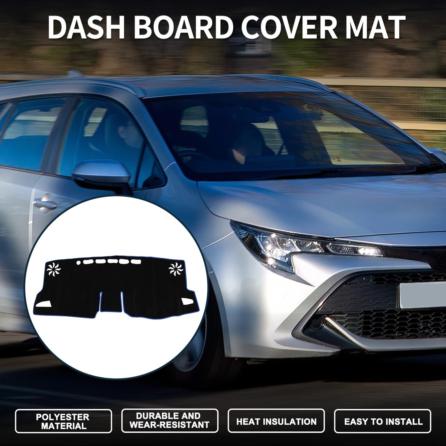 Dashboard Dash Cover Mat for Toyota GR Corolla (2022–2024)