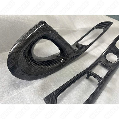 Carbon Fiber Interior Complete Door Handle Panel Replacement for Mazda RX-7 FD3S