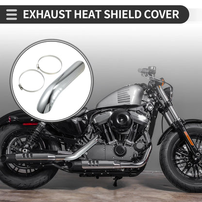 Exhaust Muffler Pipe Heat Shield Curved 265x55mm for Universal Motorcycle