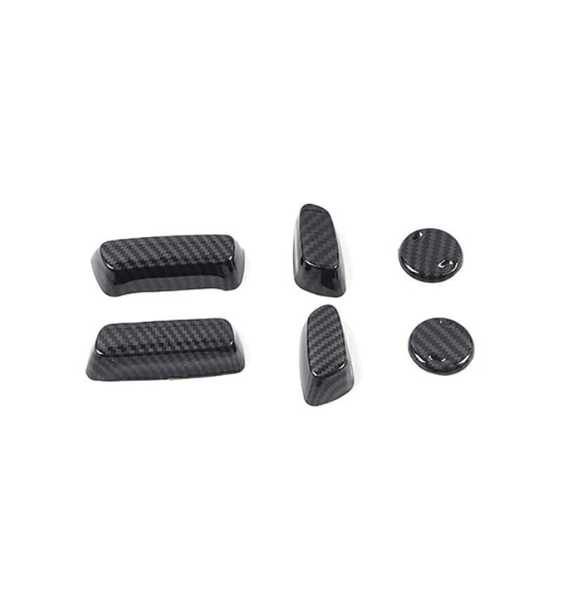 ABS Carbon Fiber Power Seat Control Cover 6pc for Toyota Tundra (2014–2021)