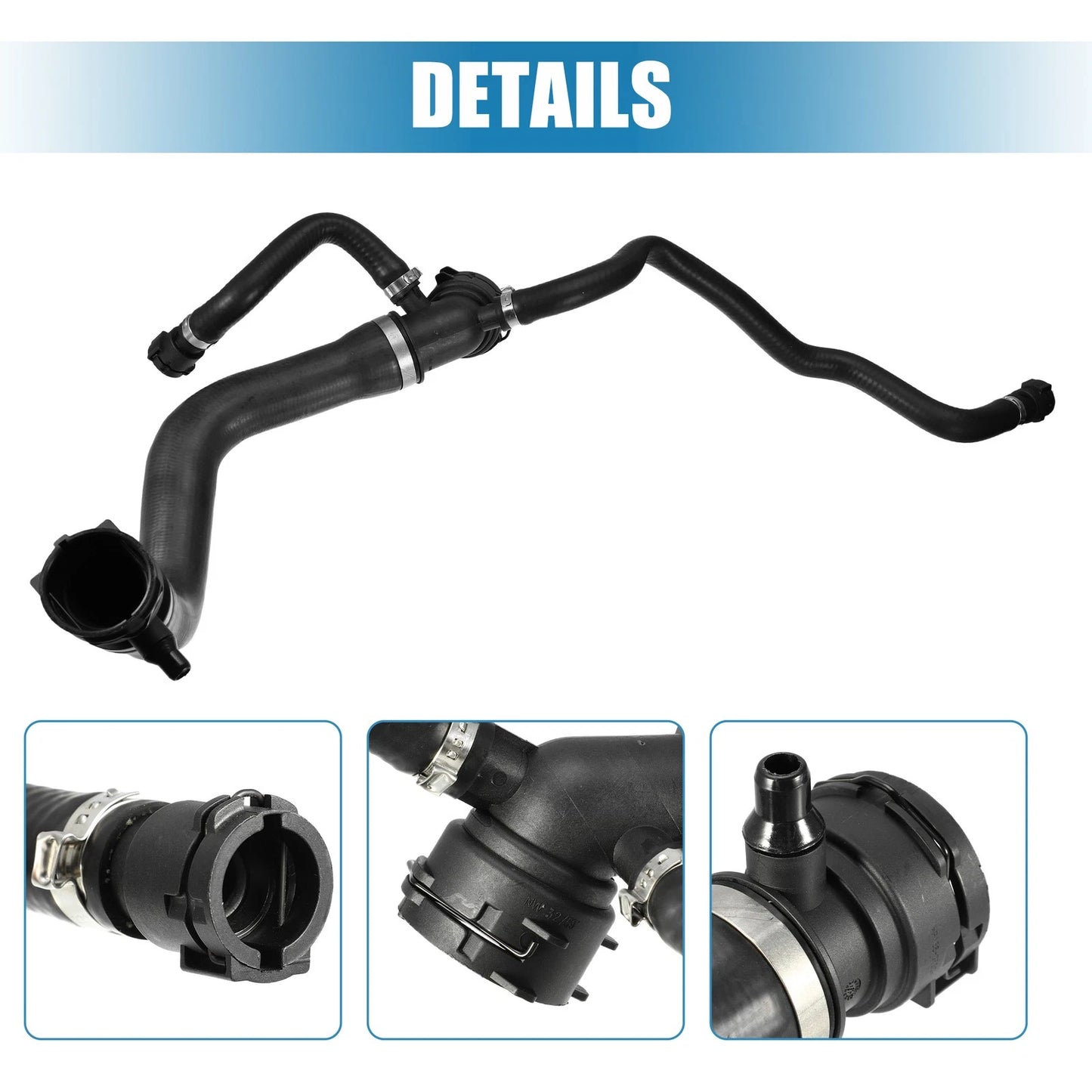 Upper Radiator Coolant Hose Pipe for BMW X5 4.4i 4.4L (2000-2001)