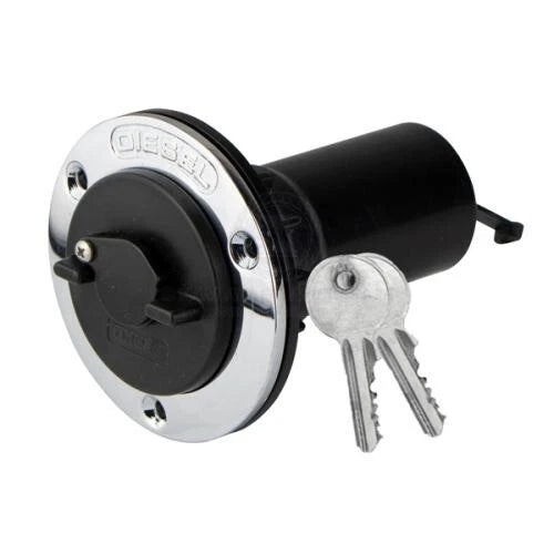 Deck Filler Lockable Diesel 38mm Chrome Plated Bronze for PERKO