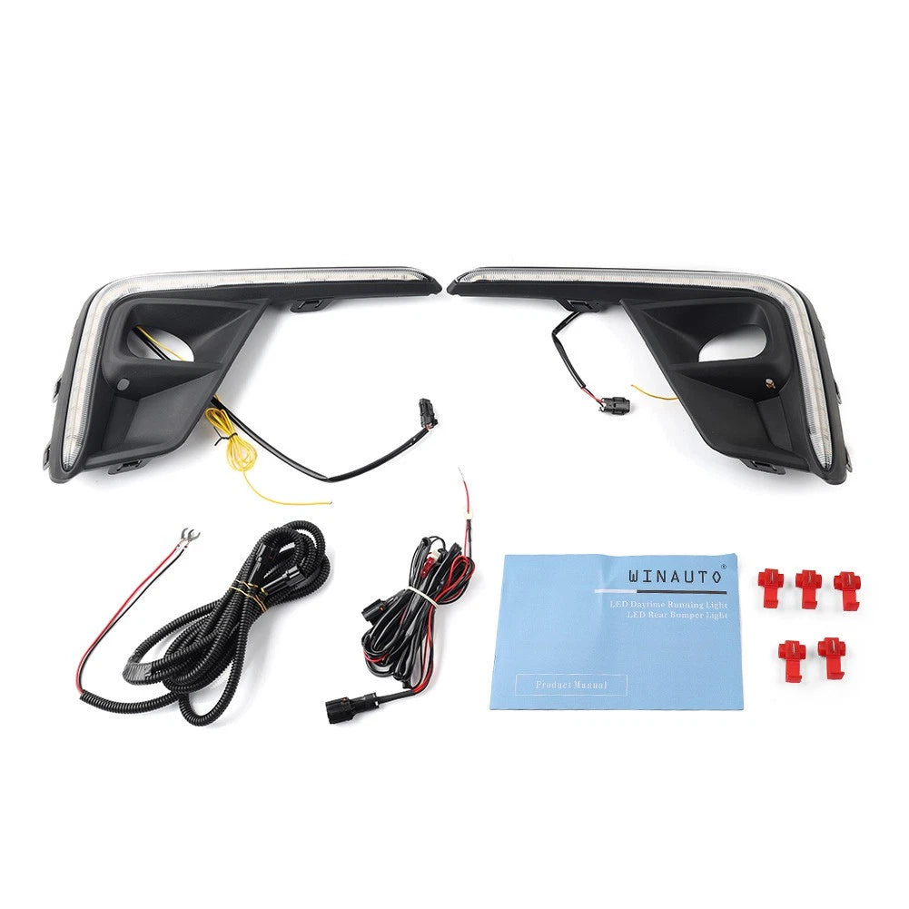 Black Daytime Running Light Fog Lamp Pair for Honda BR-V (2022-2023)