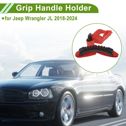 Red Roll Bar Grab Handles for Jeep Wrangler JL (2018-2024)
